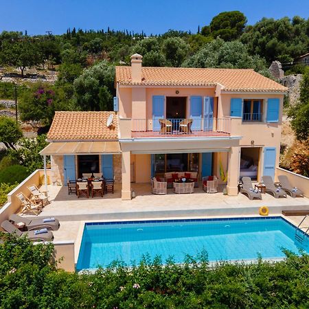 Villa Apollo, Sea view, private pool Fiskardo Esterno foto