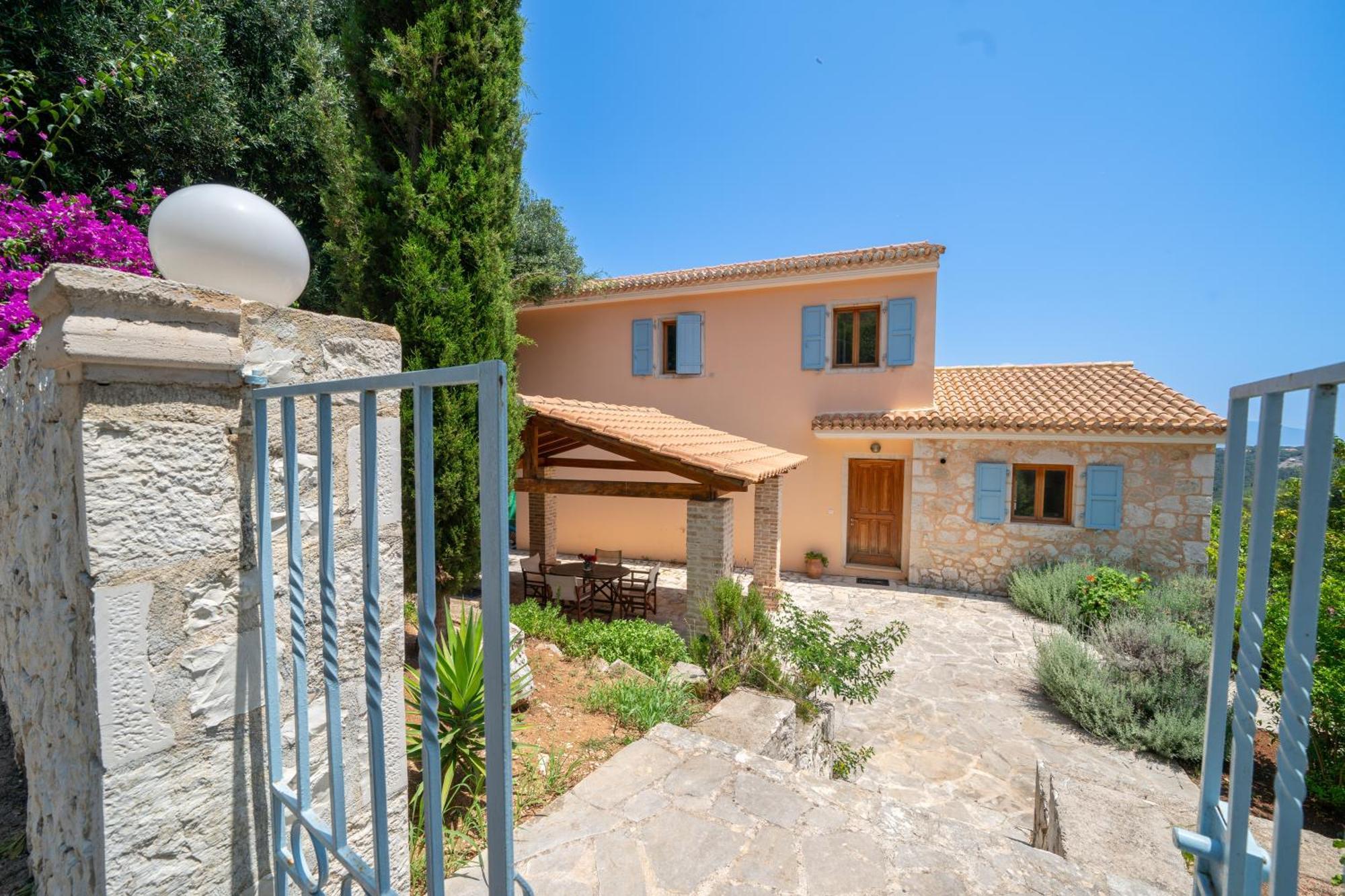 Villa Apollo, Sea view, private pool Fiskardo Esterno foto