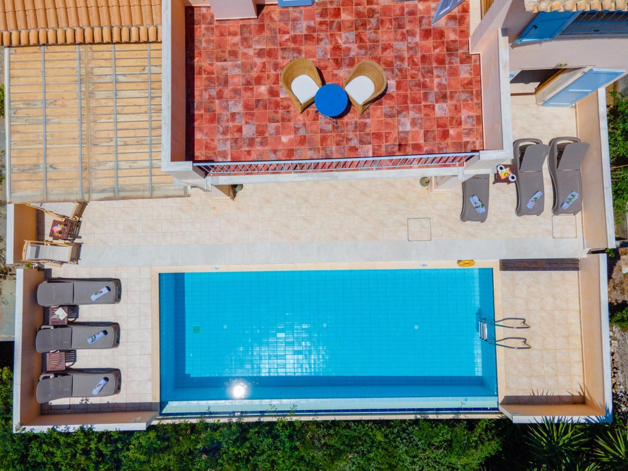 Villa Apollo, Sea view, private pool Fiskardo Esterno foto